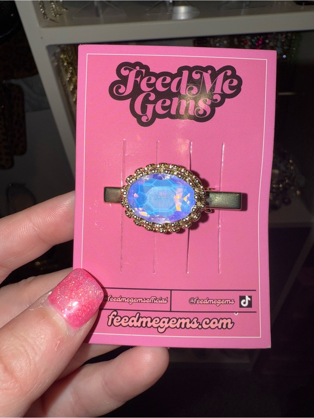 Feed me gems purple opal princess hair candy